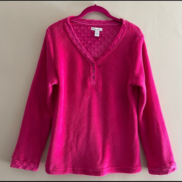 PRETTY PINK KIM ROGERS LOUNGE/SLEEP TOP. - Picture 1 of 5